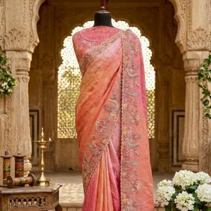 Pink Sharee For Women
